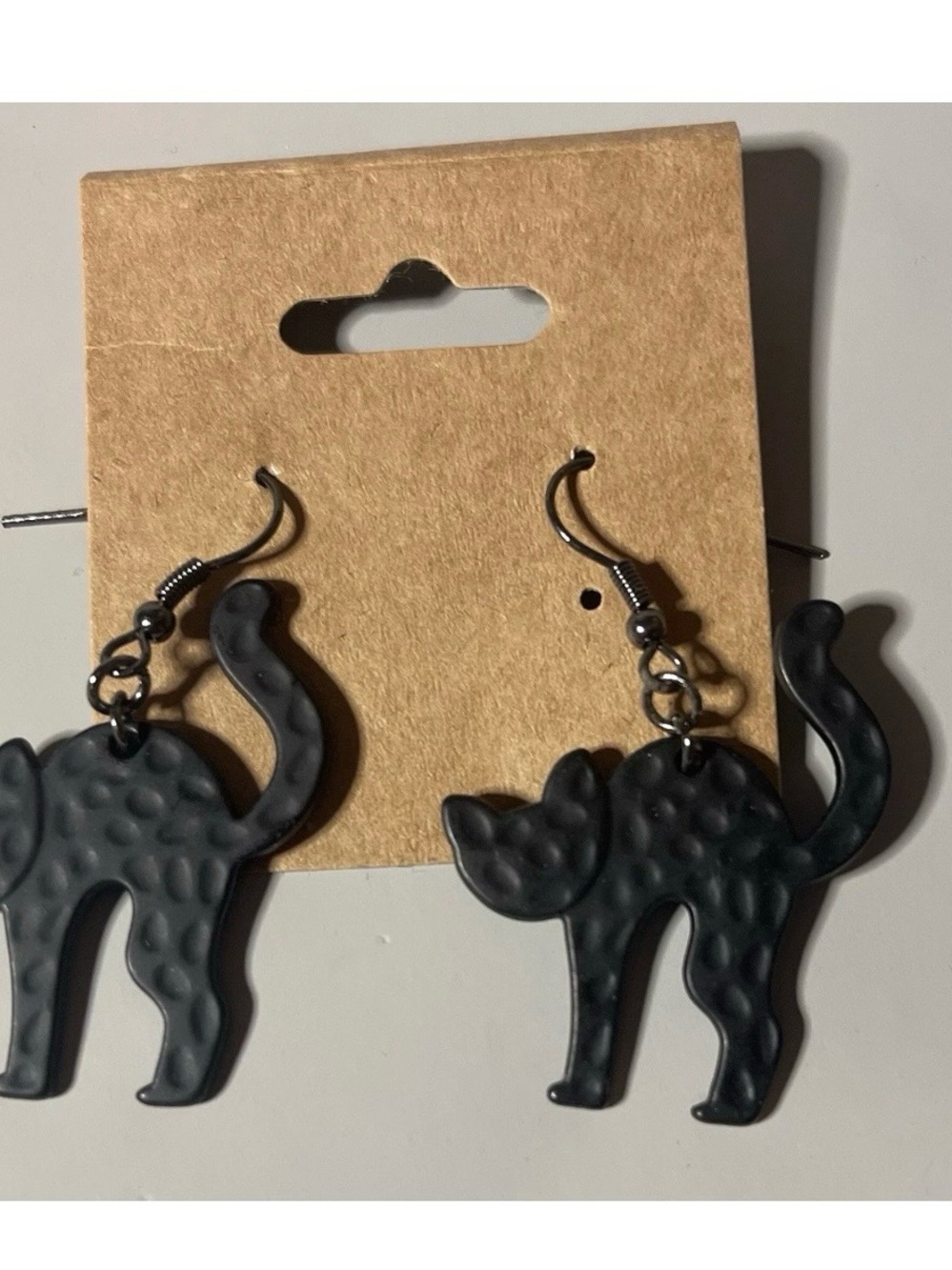 Black Cat Dangle Earrings for Cat Lovers